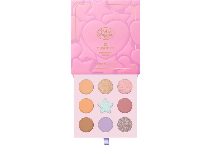 Lidschatten-Palette Polly Pocket eyeshadow palette, 3-tlg., hochpigmentierte Farben, Perfekt für Pastell- und Farbakzente van essence in Meerkleurig – productfoto 3 van 4
