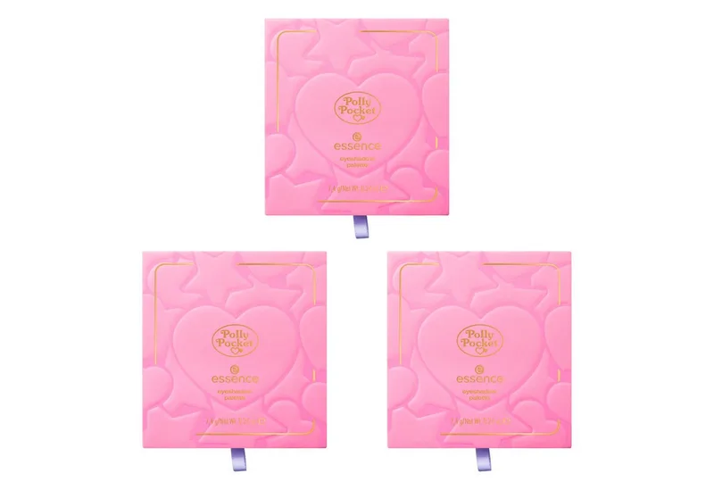 Lidschatten-Palette Polly Pocket eyeshadow palette, 3-tlg., hochpigmentierte Farben, Perfekt für Pastell- und Farbakzente van essence in Meerkleurig – productfoto 1 van 4