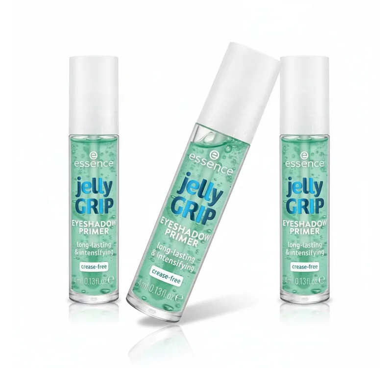 Lidschatten-Primer jelly GRIP EYESHADOW PRIMER, 3-tlg., 3-tlg., fixierend, langanhalten fra essence i Grøn – produktbillede