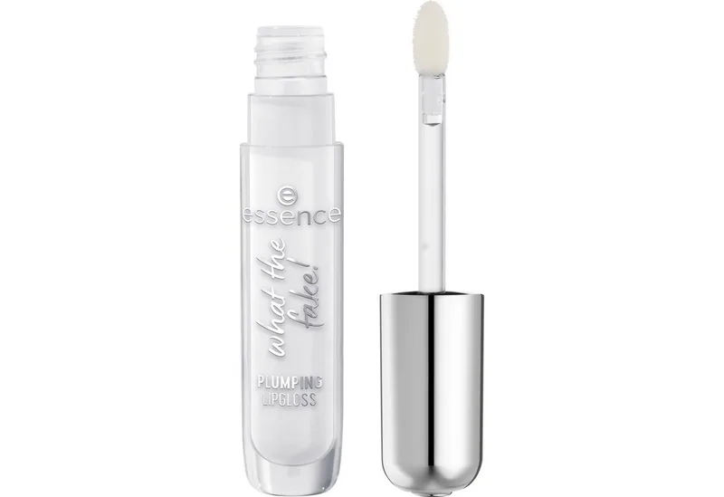 Lip-Booster WHAT THE FAKE! PLUMPING LIPGLOSS, 3-tlg., für ein hochglänzendes Finish von essence in Weiß – Produktfoto 2 von 5