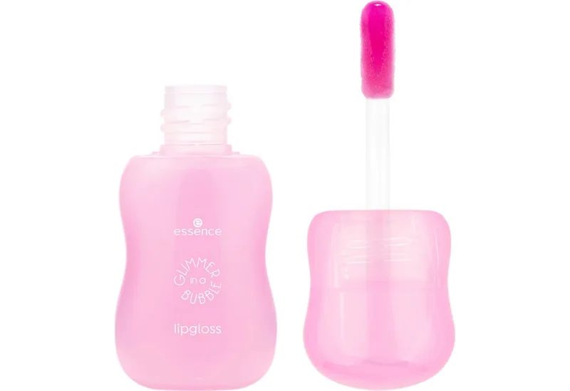 Lipgloss GLIMMER IN A BUBBLE lipgloss, 4-tlg. von essence in Rosa – Produktfoto 2 von 5