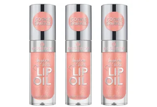 Lipgloss HYDRA KISS LIP OIL, 3-tlg., mit hochglänzendem Finish fra essence i Beige – produktbillede 1 af 5