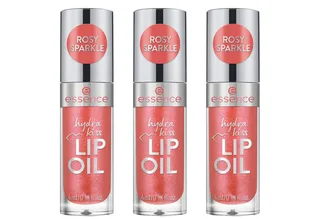 Lipgloss HYDRA KISS LIP OIL, 3-tlg., mit hochglänzendem Finish de essence en Rose – photo du produit 1 sur 5