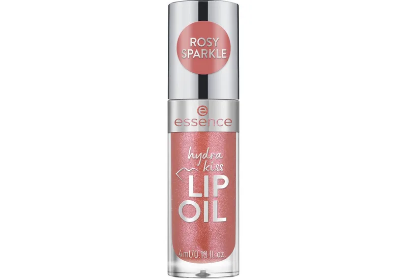 Lipgloss HYDRA KISS LIP OIL, 3-tlg., mit hochglänzendem Finish de essence en Rose – photo du produit 3 sur 5
