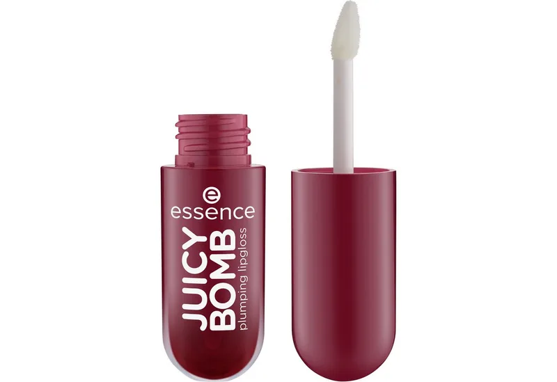 Lipgloss JUICY BOMB PLUMING LIPGLOSS, 3-tlg., für ein unwiderstehlich glänzendes Finish von essence in Rot – Produktfoto 4 von 5