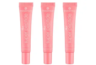 Lipgloss THE SUPER PEPTIDE GLOSSY LIP TREATMENT, 3-tlg., mit milchig glänzender Textur fra essence i Lyserød – produktbillede 1 af 5