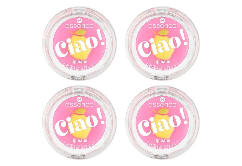 Lippenbalsam Ciao! lip balm, 4-tlg. fra essence i Hvid – produktbillede 1 af 4
