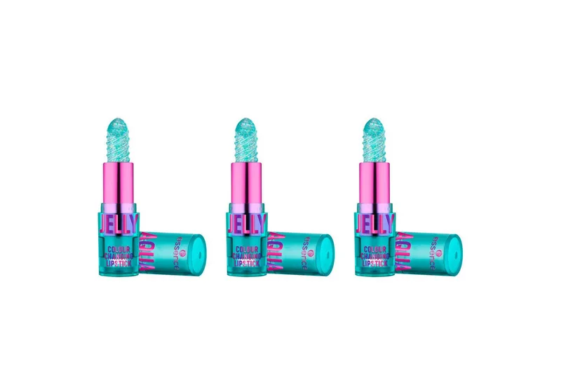 Lippenstift AQUA JELLY COLOUR CHANGING LIPSTICK, 3-tlg., 3-tlg., glänzend, individuelles Farbergebnis de essence en Rose – photo du produit 2 sur 5