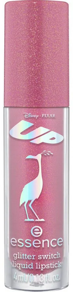 Lippenstift Disney Pixar Up glitter switch liquid lipstick, 3-tlg., mit intensiver Farbabgabe fra essence i Lilla – produktbillede 3 af 4
