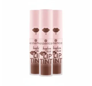 Lippenstift HYDRA KISS LIP TINT, 3-tlg., hohe Deckkraft, glänzend von essence in Braun – Produktfoto 1 von 5