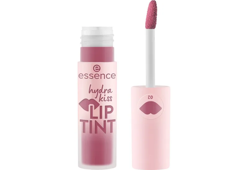 Lippenstift HYDRA KISS LIP TINT, 3-tlg., hohe Deckkraft, glänzend de essence en Rouge – photo du produit 3 sur 5