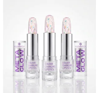 Lippenstift META GLOW COLOUR CHANGING LIPSTICK, mit farbveränderndem Effekt de essence en Multicolore, Blanc – photo du produit 1 sur 5