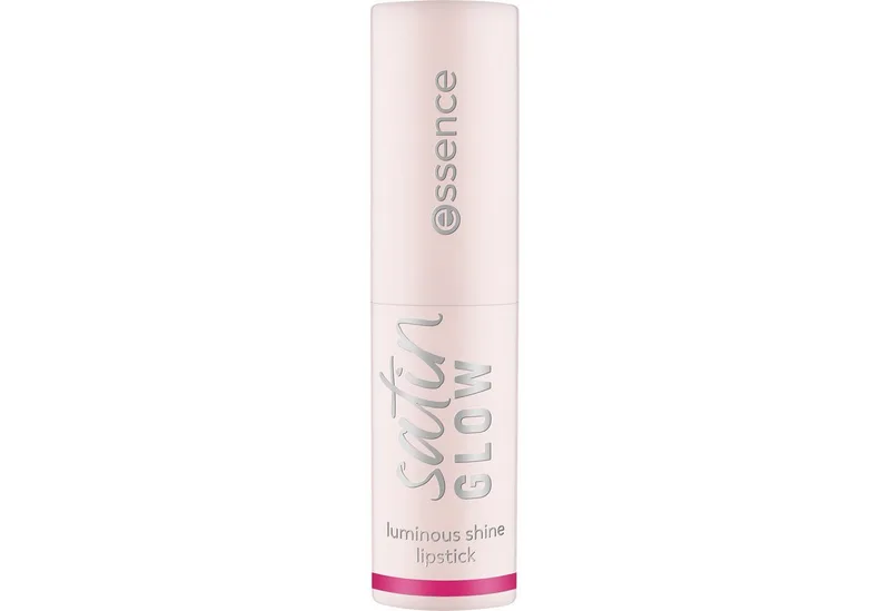 Lippenstift SATIN GLOW LUMINOUS SHINE LIPSTICK, 3-tlg., Satin-Finish, langanhaltend, Farbintensiv, hohe Deckkraft fra essence i Lilla – produktbillede 3 af 5