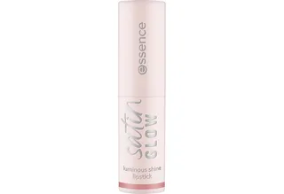 Lippenstift SATIN GLOW LUMINOUS SHINE LIPSTICK, 3-tlg., Satin-Finish, langanhaltend, Farbintensiv, hohe Deckkraft van essence in Roze – productfoto 2 van 5