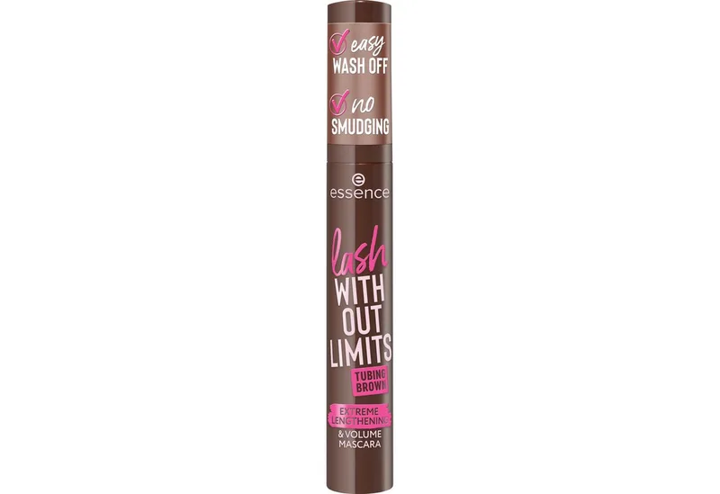 Mascara lash WITHOUT LIMITS BROWN EXTREME LENGTHENING & VOLUME MASCARA, 3-tlg., mit Volumeneffekt von essence in Braun – Produktfoto 4 von 4