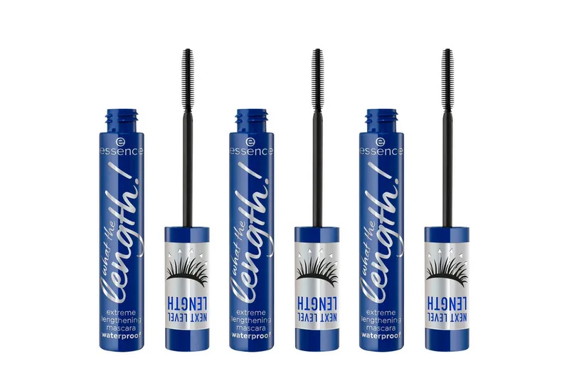 Mascara what the length! extreme lengthening mascara waterproof, 3-tlg. von essence in Schwarz – Produktfoto 2 von 5