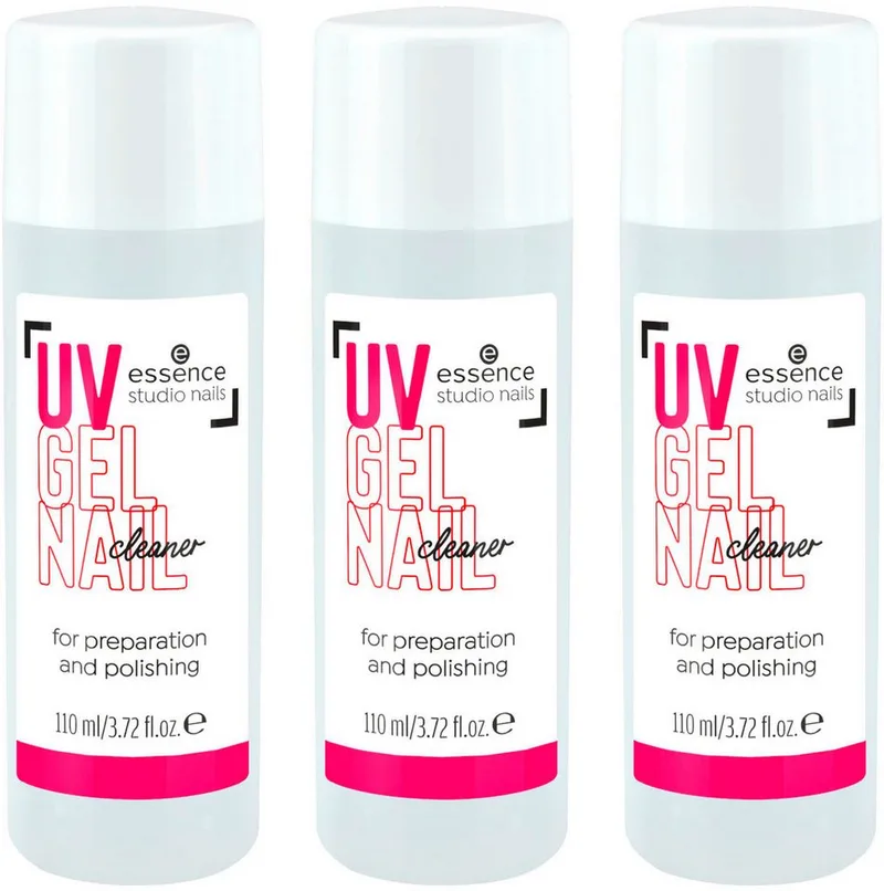 Nagellack studio nails UV GEL NAIL cleaner, 3-tlg., mit leichter Anwendung de essence en Blanc – photo du produit 1 sur 2