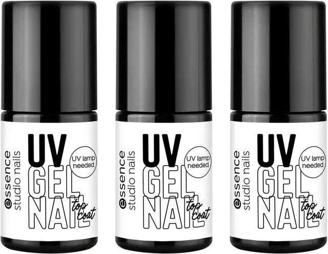 Nagellack studio nails UV GEL NAIL polish, 3-tlg., mit langanhaltendem Finish