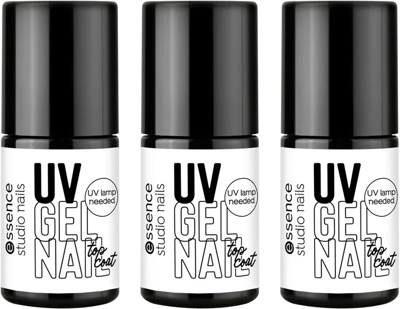 Nagellack studio nails UV GEL NAIL polish, 3-tlg., mit langanhaltendem Finish de essence en Blanc – photo du produit 1 sur 3