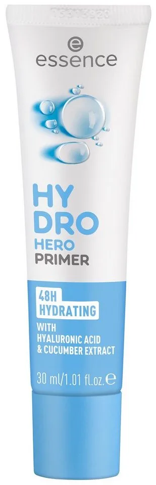 Primer HYDRO HERO PRIMER, 3-tlg., mit Hyaluronsäure und Gurkenextrakt von essence in Weiß – Produktfoto 4 von 4