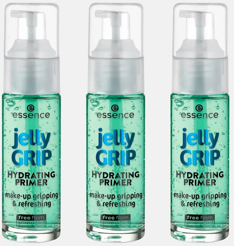 Primer jelly GRIP HYDRATING PRIMER, 3er Pack, mit Jelly-Grundierung fra essence i Grøn – produktbillede 1 af 5