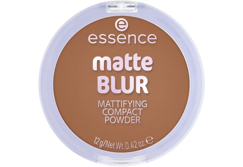 Puder matte BLUR MATTIFYING COMPACT POWDER, 3-tlg. van essence in Bruin – productfoto 2 van 5