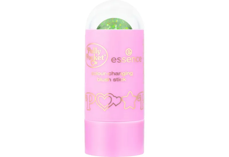 Rouge Polly Pocket colour-changing blush stick, 3-tlg., pH-reaktive Farbverwandlung, natürlicher Glow, Stick Format fra essence i Lyserød – produktbillede 2 af 3