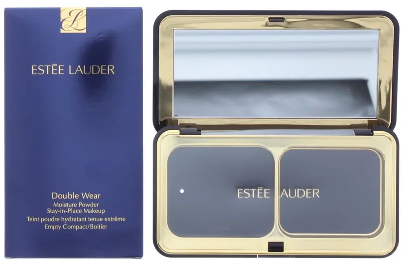 Double Wear Moisture Powder Stay-In-Place Makeup Empty Compact von Estée Lauder in Zwaart – Produktfoto