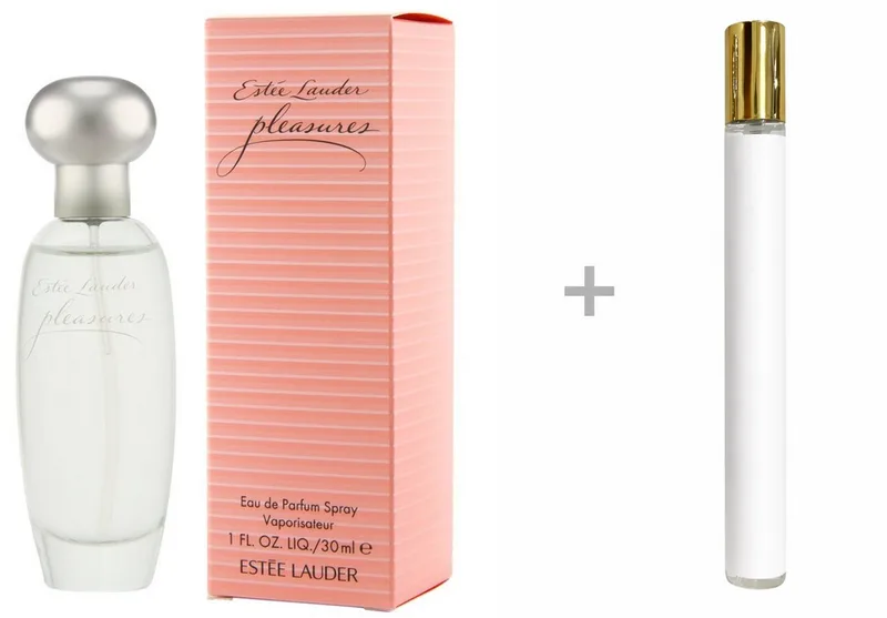 Duft-Set Pleasures Eau de Parfum (EDP) Damen Spray, Frisch-blumiger Duft mit Maiglöckchen, Rose, Flieder und Veilchen von Estée Lauder – Produktfoto 2 von 2