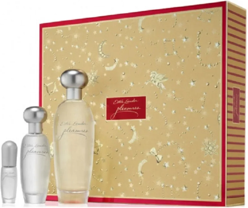 Pleasures Deluxe Trio Fragrance Set Eau De Parfum 100ml + Eau De Parfum 30 ml + Mini Eau De Parfum 4 ml fra Estée Lauder – produktbillede