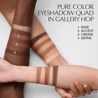 The Essential Eyeshadow Quad Longlasting Palette Shape Sculpt van Estée Lauder in Power brunch – productfoto 5 van 5