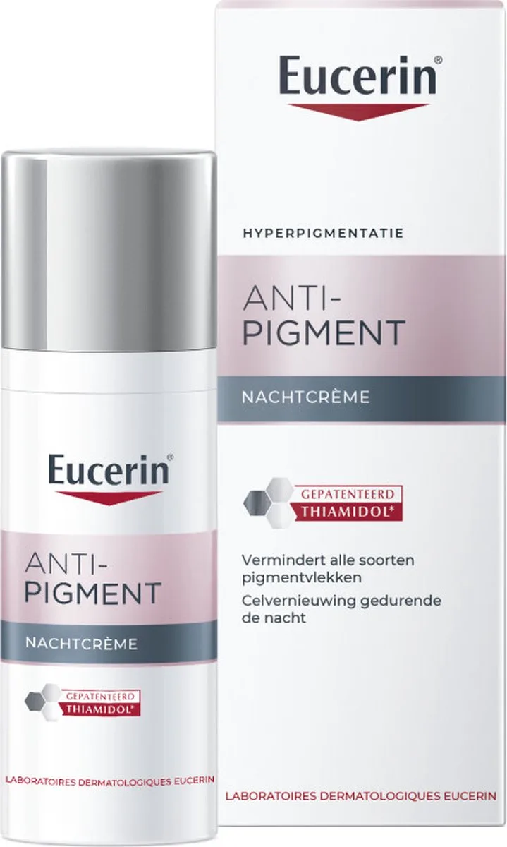 Anti-Pigment Nachtcrème voor Vrouwen - Vermindert Pigmentvlekken - Crème met Thiamidol® fra Eucerin i 50 ml – produktbillede