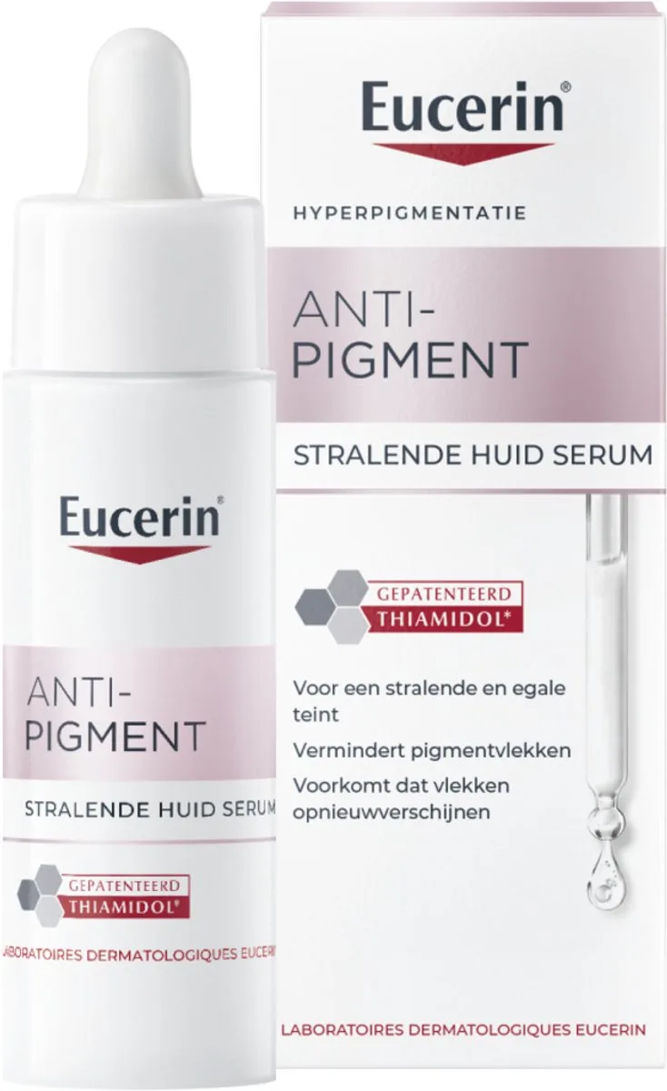 Anti-Pigment Stralende Huid Serum Gezicht - Gezichtsserum Verminderd Pigmentvlekken - Thiamidol en Hyaluronzuur fra Eucerin i 30 ml – produktbillede