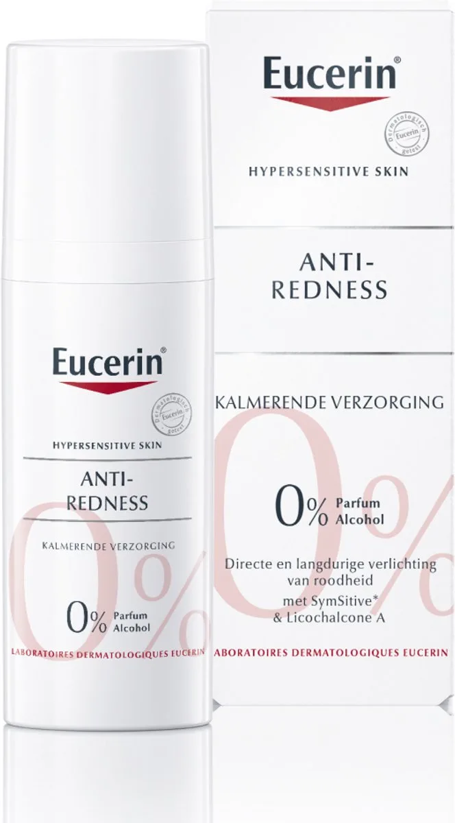 AntiREDNESS Kalmerende Dagcreme voor Vrouwen - Corrigerende Crème - Rosacea Crème - Roodheid Gezichtscreme von Eucerin in 50 ml – Produktfoto