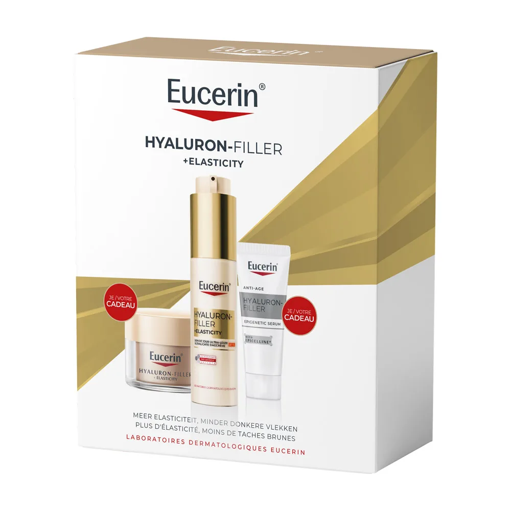 Gift Set Elasticity Day SPF50 + Night 20ml + Epigenetic Serum 7ml fra Eucerin – produktbillede