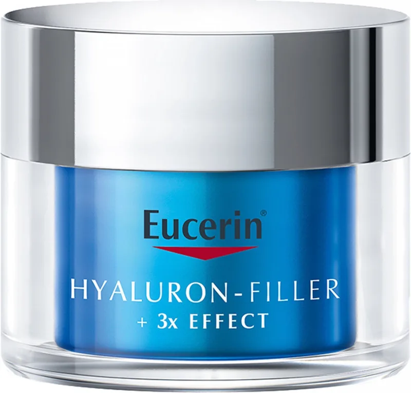Hyaluron-Filler + 3x EFFECT Hydratatie Booster Nachtcrème voor Vrouwen - Gel Vermindert tekenen van Vermoeidheid - Hyaluronzuur fra Eucerin i 50 ml – produktbillede