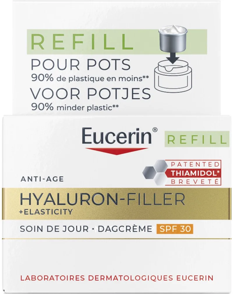 Hyaluron-Filler + Elasticity Dagcreme SPF 30 Navulling von Eucerin in 50 ml – Produktfoto