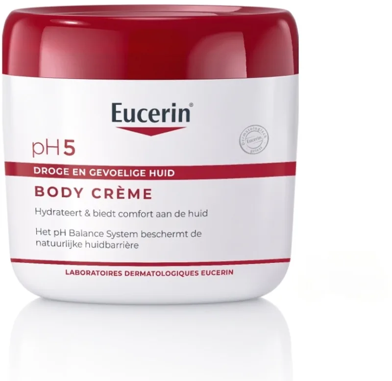 pH5 Soft Bodycreme - Body Cream voor Droge en Gevoelige Huid - 5% Dexpanthenol - pH Neutraal fra Eucerin i 450 ml – produktbillede