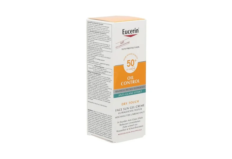 Sonnenschutzcreme Oil Control Face Sun Gel-Creme LSF 50+, Verhindert ein klebriges Hautgefühl beim Auftragen by Eucerin – product photo 2 of 4