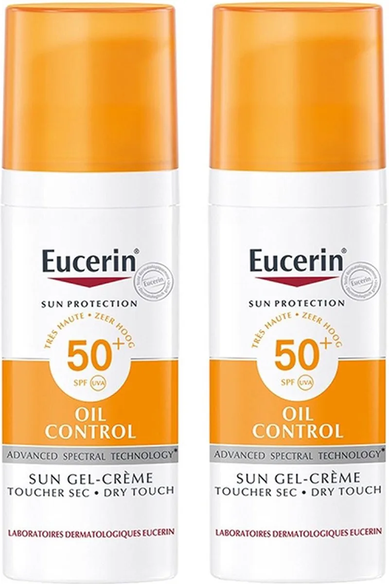 Sun Oil Control Gel-Crème SPF50+ 2x50ml van Eucerin – productfoto