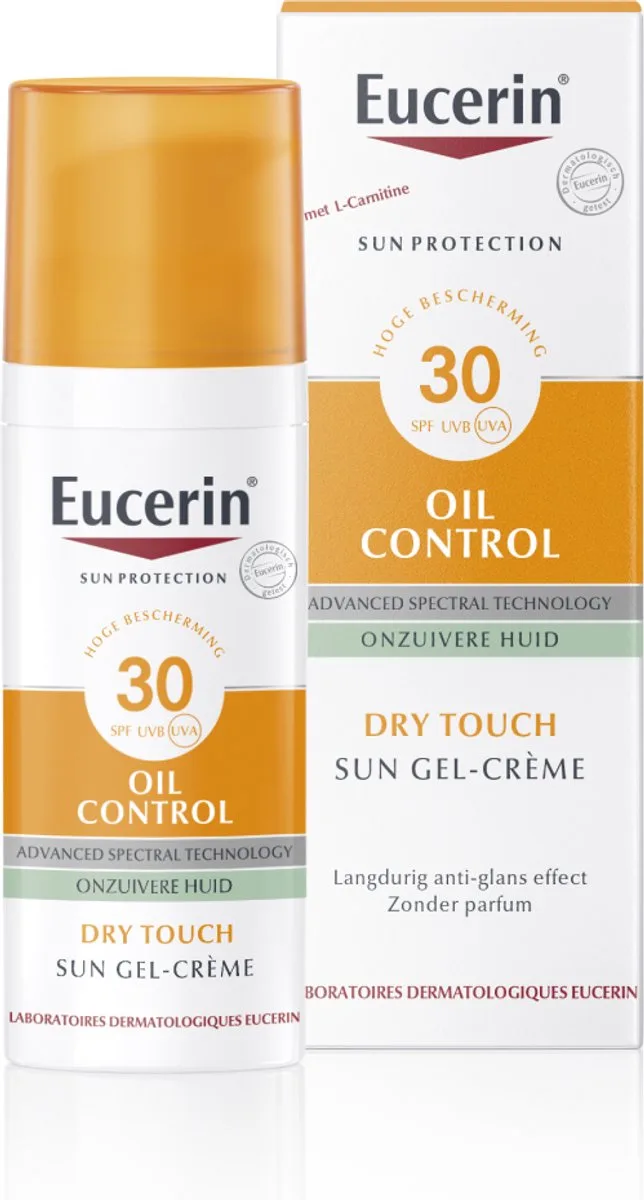 Sun Oil Control Gel-Crème Zonnebrand Gezicht - SPF 30 - Zonbescherming voor Vette en Acne-gevoelige Huid by Eucerin in 50 ml – product photo