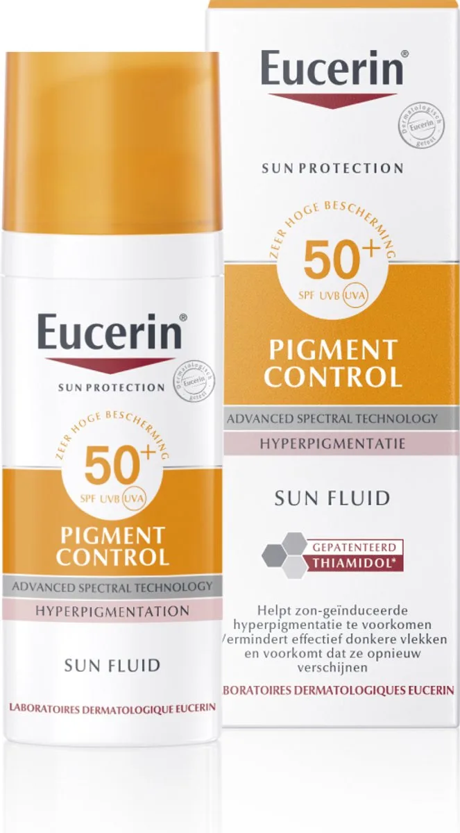 Sun Pigment Control Zonnebrand Gezicht - SPF 50+ Zonbescherming voor Pigmentvlekken van Eucerin in 50 ml – productfoto