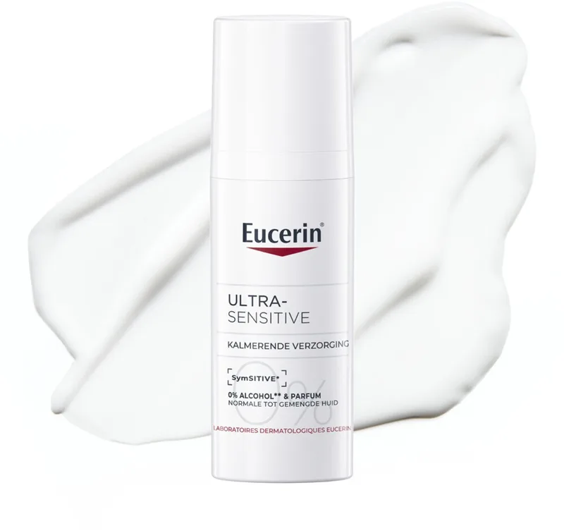 UltraSENSITIVE Kalmerende Dagcreme voor Vrouwen - Normale tot Gemengde Huid - Rosacea Crème von Eucerin in 50 ml – Produktfoto