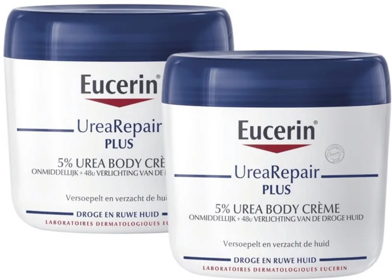 Urea Repair Plus Bodycrème 5% Urea Pot 2x450ml fra Eucerin – produktbillede