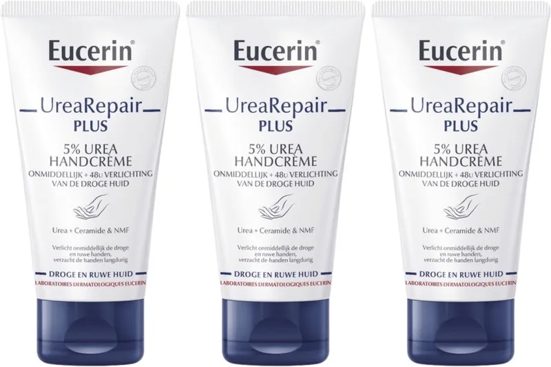 Urea Repair Plus Handcrème 5% Urea 3x75ml von Eucerin – Produktfoto