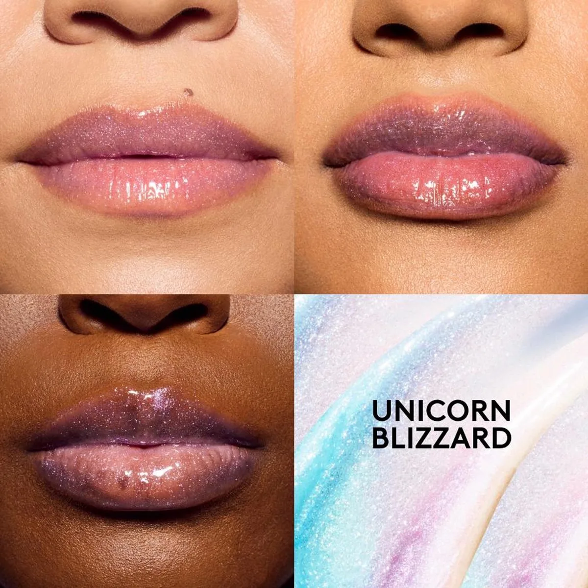 Gloss Bomb Stackz Layered Lip Luminizer - Unicorn Blizzard 9 ml - Limited Edition Lipgloss fra Fenty Beauty – produktbillede