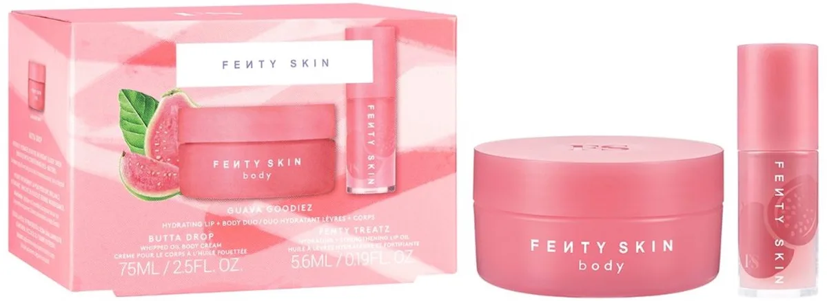 Guava Goodiez - Butta Drop bodycrème en Fenty Treatz lipolie - Verzorging Cadeauset de Fenty Beauty – photo du produit