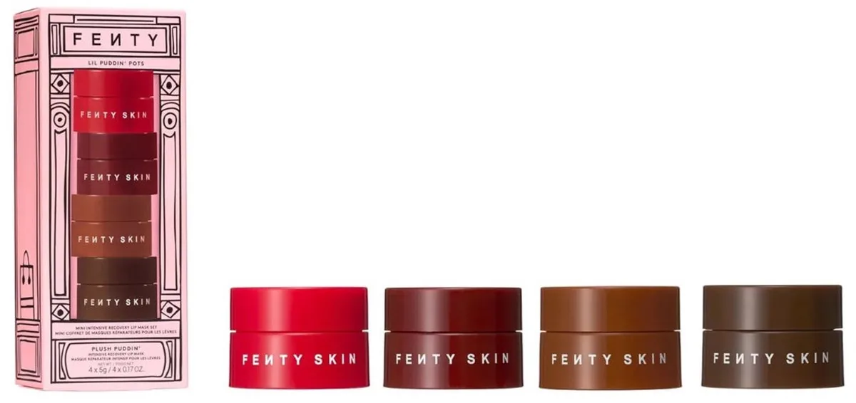 Lil Puddin' Pots - 4 mini lipmaskers 5 g - Lipverzorging Cadeauset fra Fenty Beauty – produktbillede