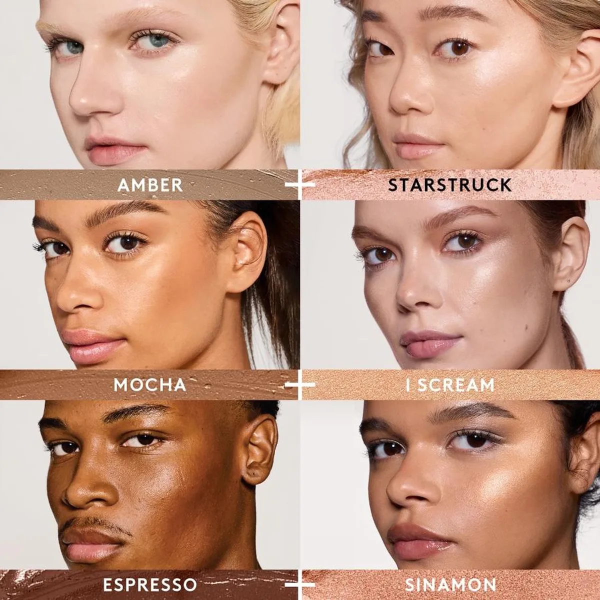 Mini Match Stix Duo Contour & Highlighter - Mocha + I Scream (Clair/Medium) 2 x 2,8 g de Fenty Beauty en Mocha + I Scream – photo du produit