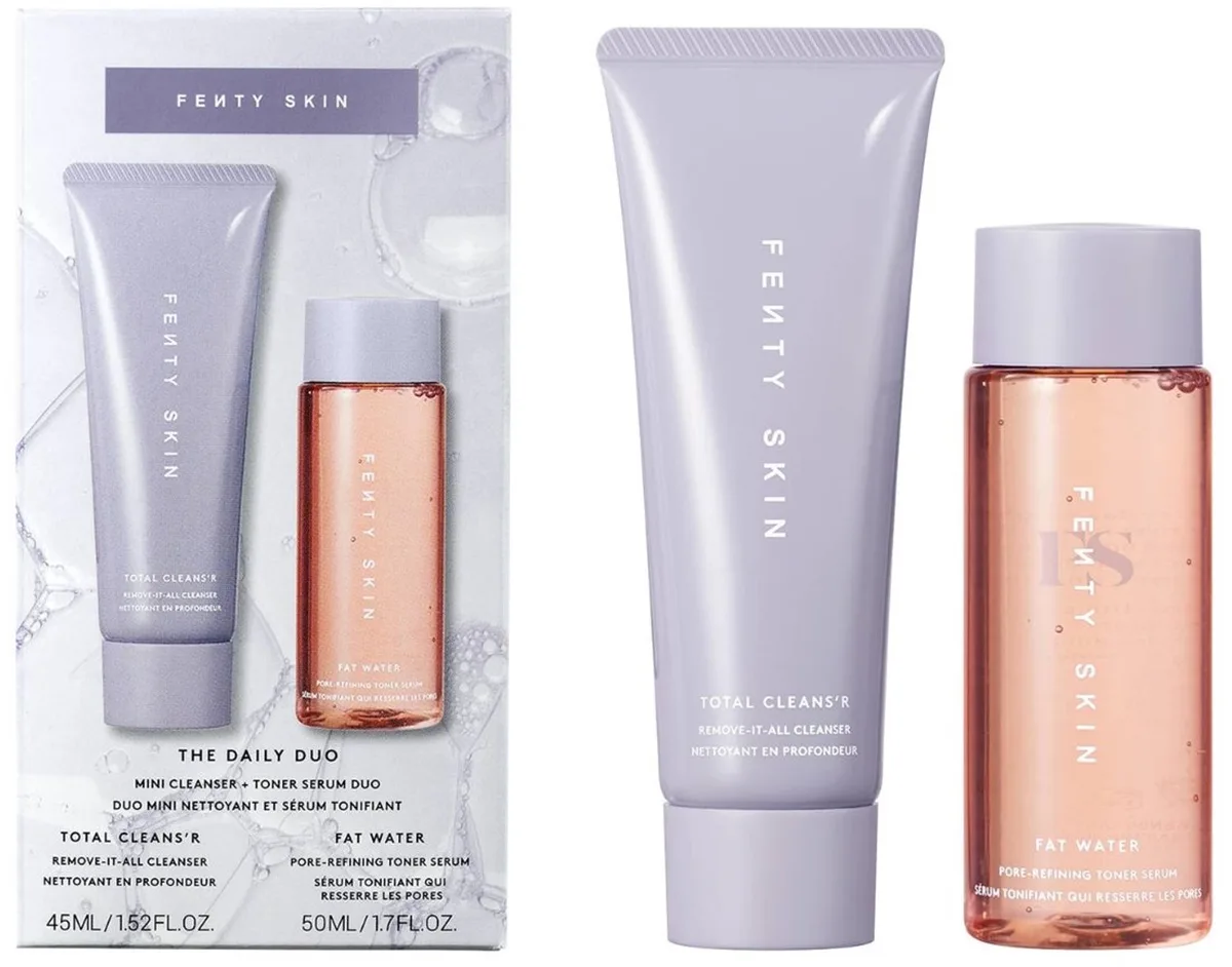The Daily Duo - Mini cleanser + toner-serum - Huidverzorging Cadeauset van Fenty Beauty – productfoto